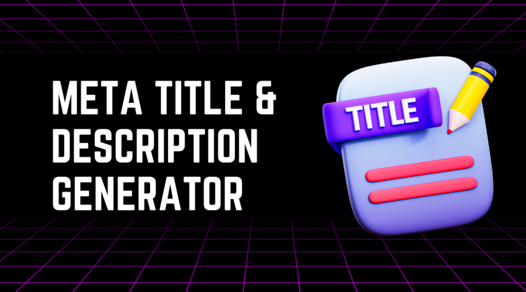 SEO Title and Meta Description Generator Tool - Babar Ali – Local SEO ...