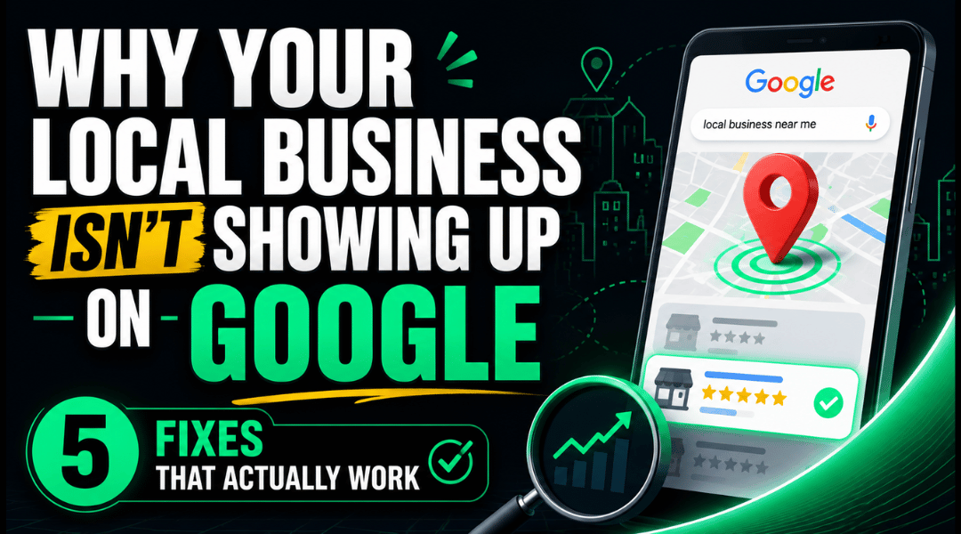 Why your local business isn't showing up on Google featured image with 5 local SEO fixes